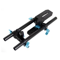 15mm rail rod support system video stabilizer track slider baseplate 14 screw quick release for canon nikon sony dslr camera