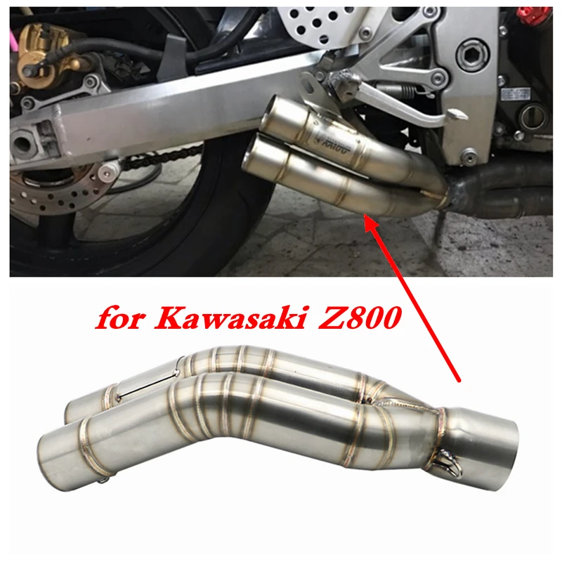 Глушитель для мотоцикла средняя труба Kawasaki Z800 двойной Выпускной глушитель