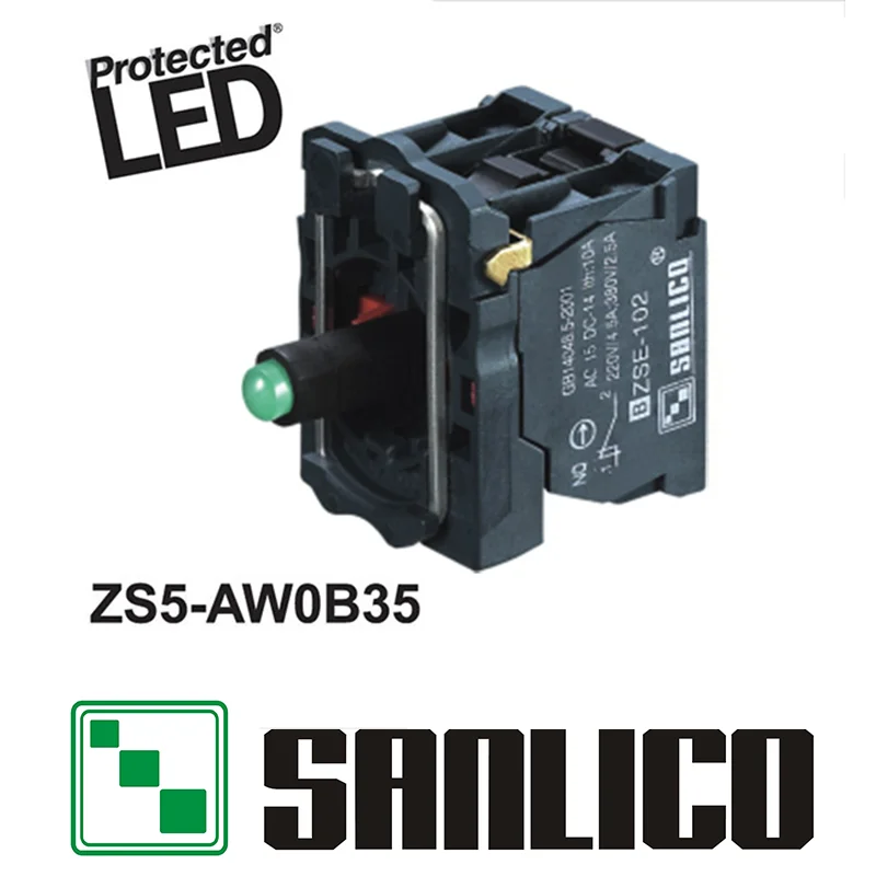 XB5 SB5 серии Блоки контакта со встроенным светодиодный ZS5 ZB5AW0B35|block headphones|block hookblock
