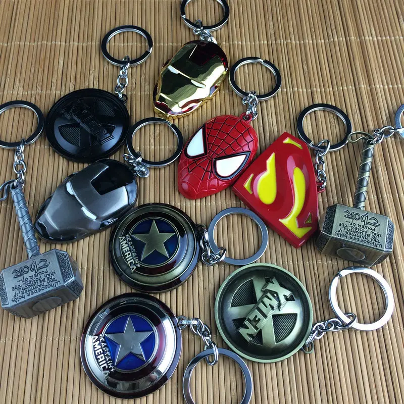 

Metal SPIDER MAN X MEN Keyrings Keychains