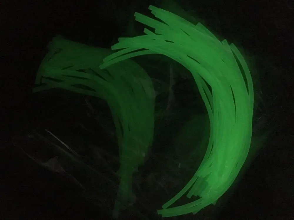 Rompin 20 шт. мухоловка riging tube ПВХ lumo tubblings рыболовный материал светящаяся трубка для морской рыбалки снасти diy 2 мм/3 мм* 12 см