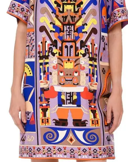 Женское дизайнерское платье с коротким рукавом эластичное шелковое