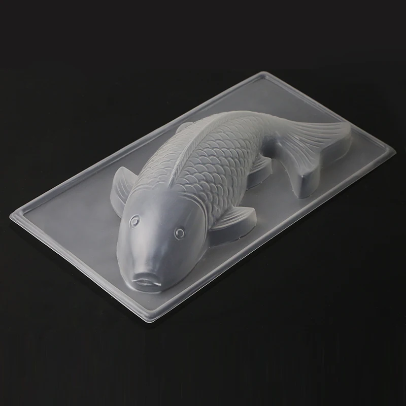 Новая пластиковая 3D форма Koi Fish для шоколадного торта желе ручной работы формочка