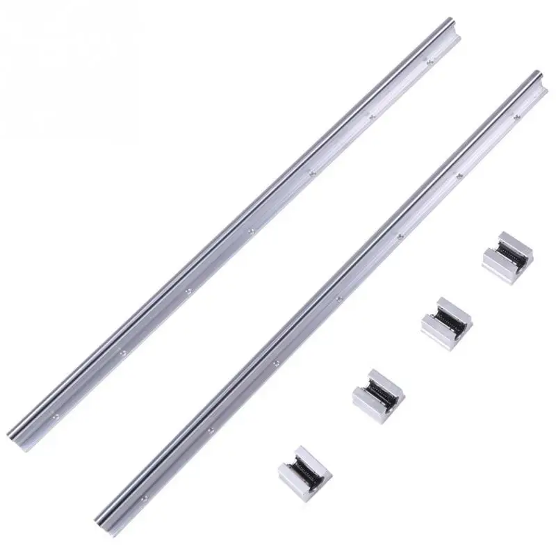 Wholesale 2 Set/Lot SBR12-700mm Linear Bearing Rail Sliding Guides Shaft + 4Pcs SBR12UU Blocks linear bearing slide | Обустройство