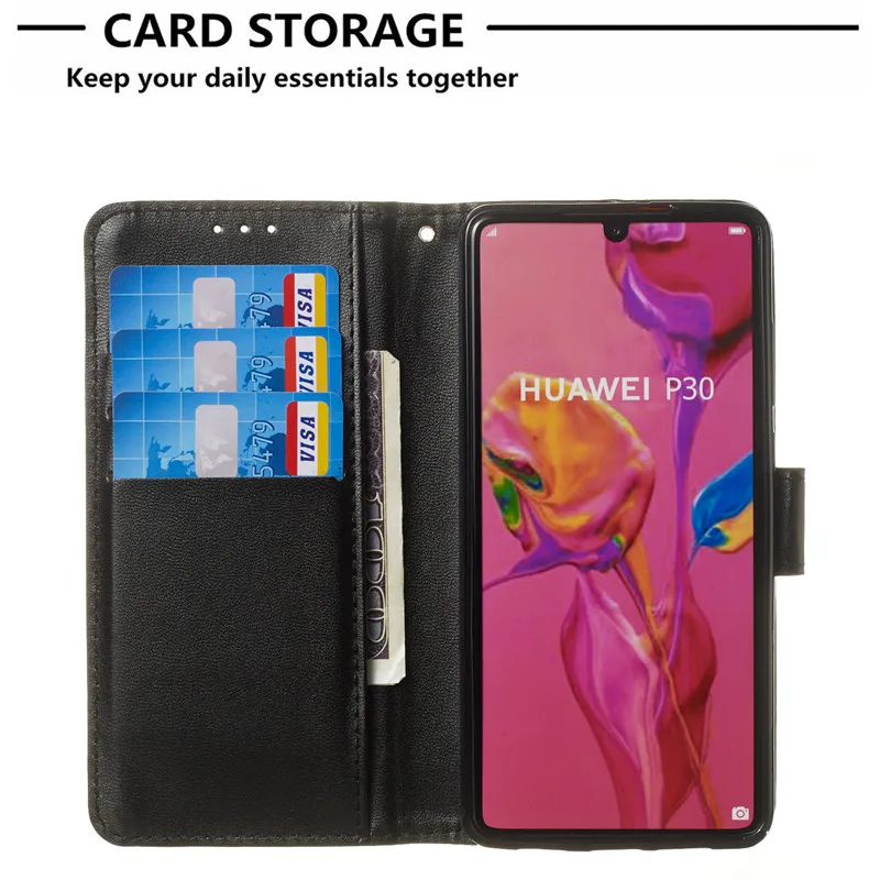 Роскошный кожаный флип чехол для huawei P30 P20 P10 P9 P8 Lite Коврики 20 10 Pro Honor 10 9 8 Lite 8A 8C 8X 7A 7C Pro Чехол-портмоне