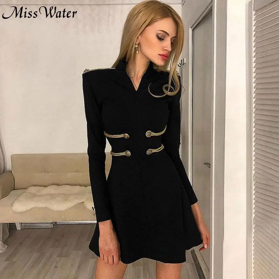 Miss водяные новейшие вечерние платья знаменитостей женское черное платье с
