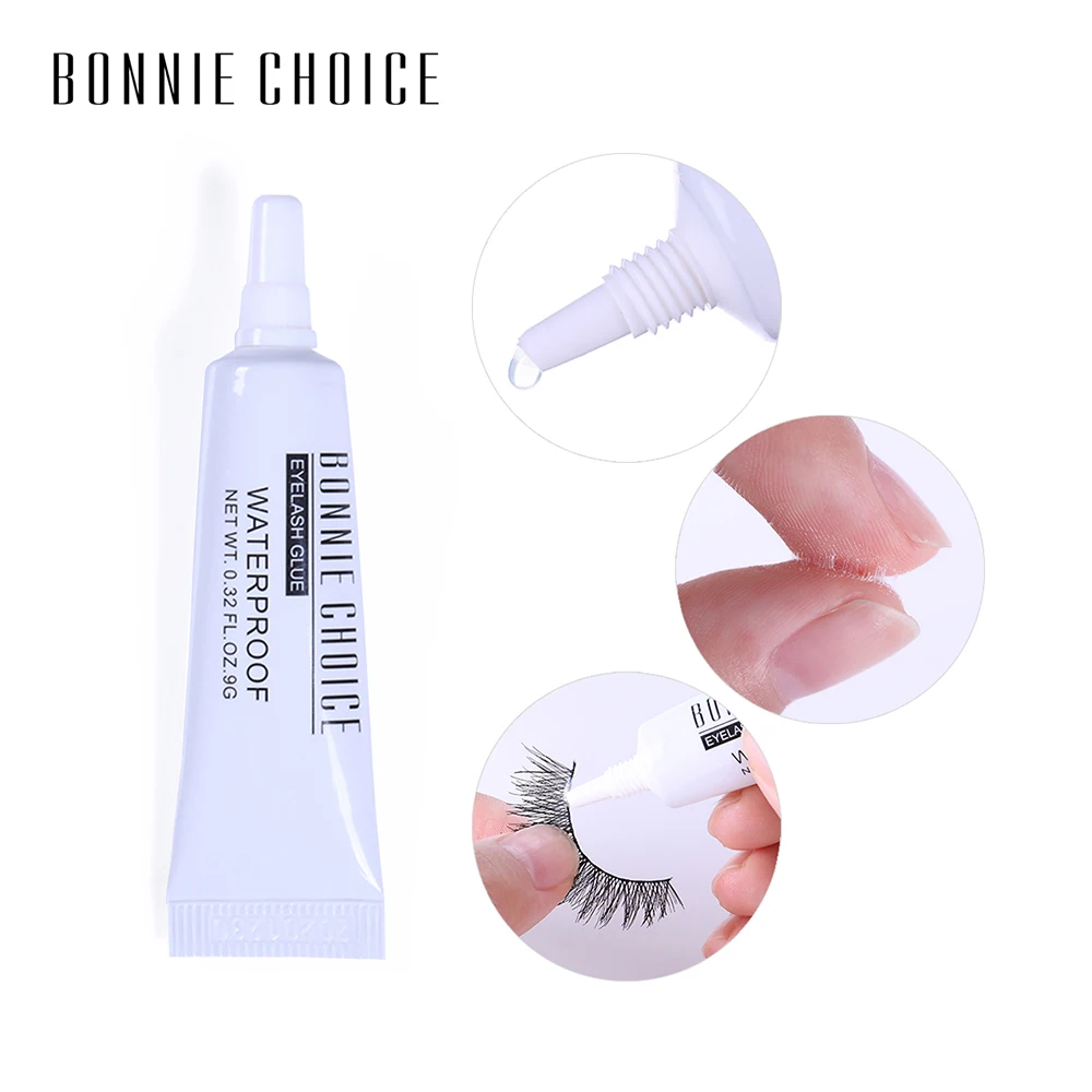 BONNIE CHOICE 1 шт. 9 г клей для ресниц прозрачные черные ресницы норковый блестящий