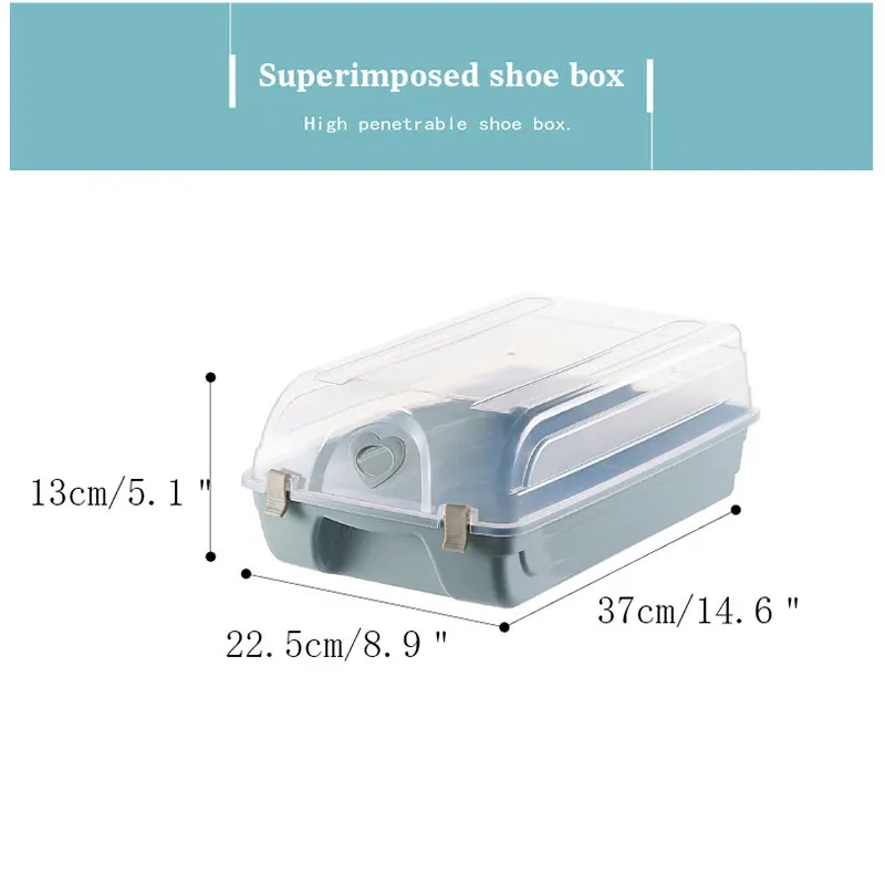 Домашняя Толстая прозрачная коробка для хранения обуви унисекс вешалка Простой