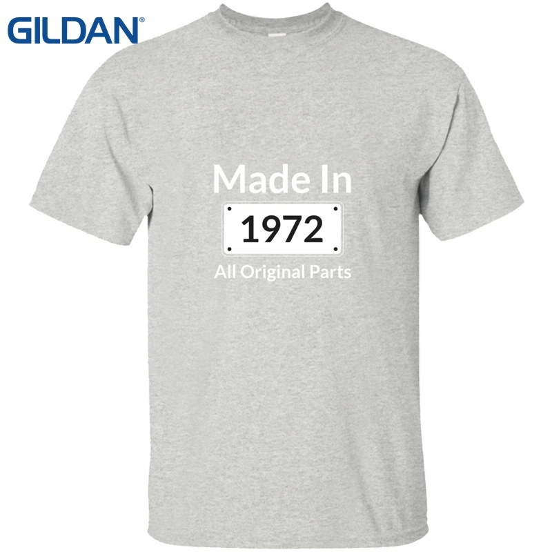 Сделано в 1972 синий Али рубашка Homme Gildan 4xl одежда хлопок короткий рукав хороший для