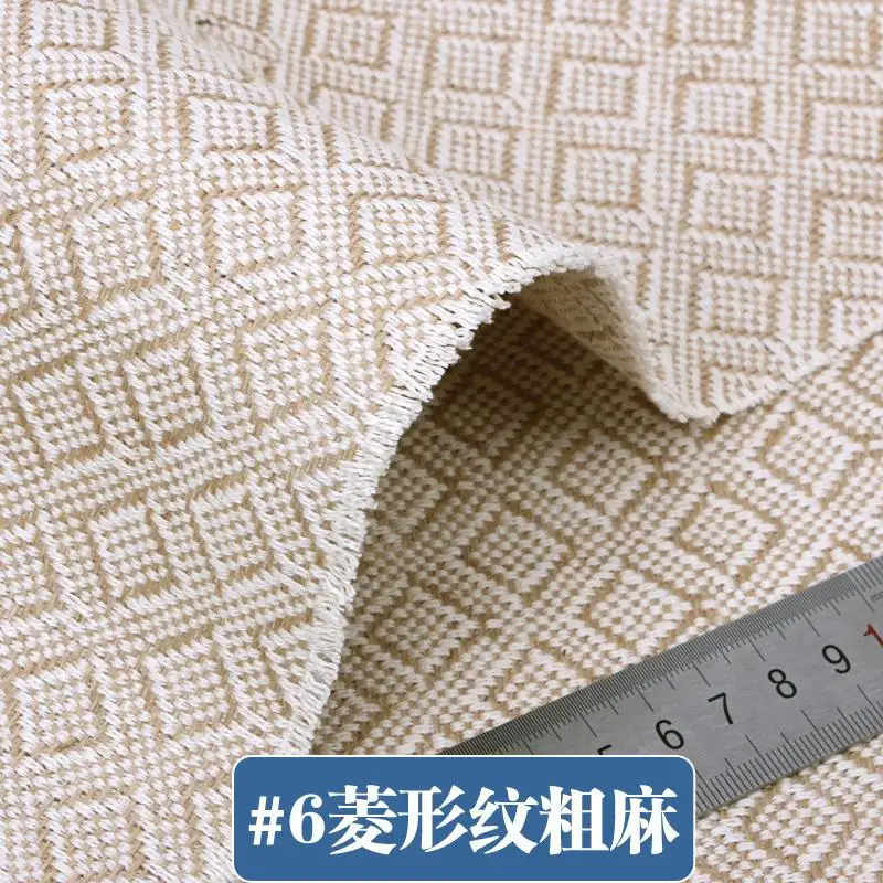 color 6 50x150cm Natural Burlap Fabric For Placemats Bags Tablecloth Background Decoration Mesh Linen Textile Cloth Costura Stof - Цвет: color 6