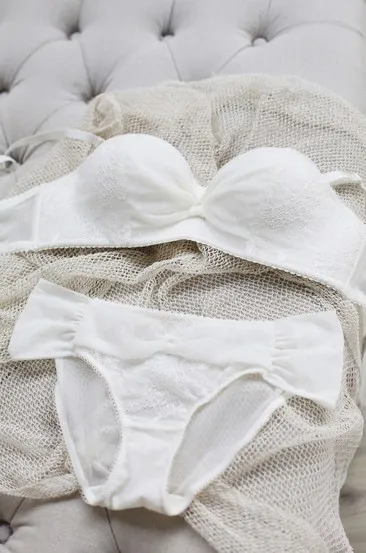 Женское нижнее белье S57 модный Удобный кружевной бантик комплект нижнего белья с