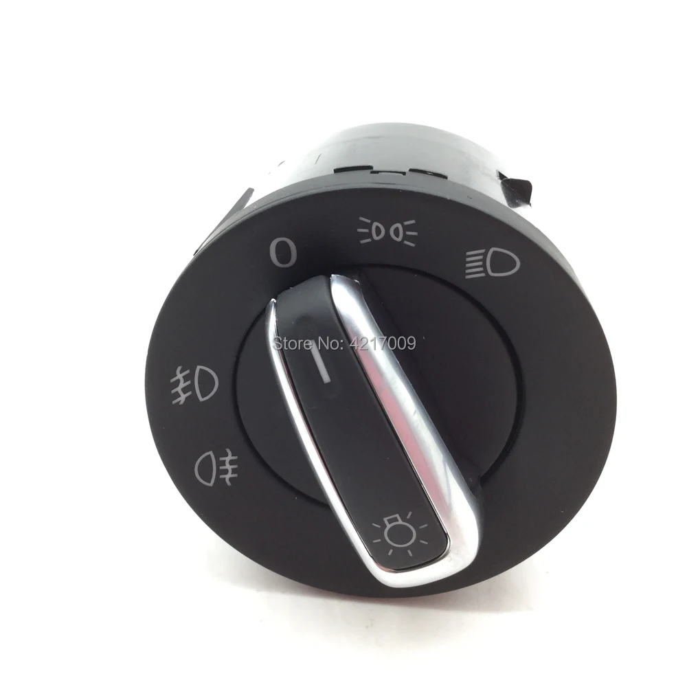 Хромированный европейский переключатель фар для VW Golf Mk5 Mk6 Sharan Jetta Passat B6 B7 Touran Tiguan