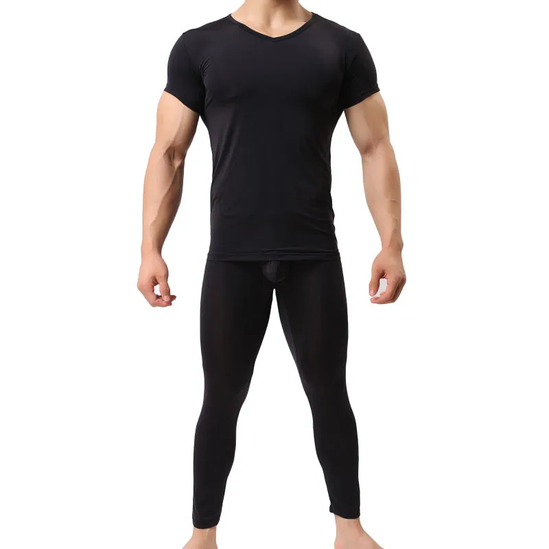 Top quality Men Long Johns New Thermal Men Underwear Sets Compression Sweat Quick Drying Ultra-thin Long Johns Men Clothing
