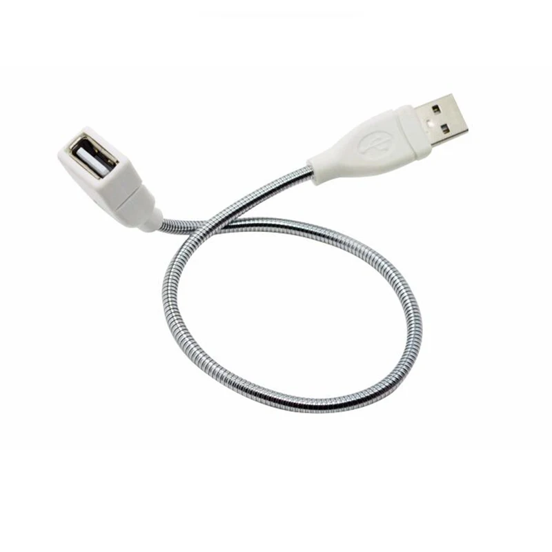Светодиодный светильник с металлическим USB кабелем и разъемом Папа