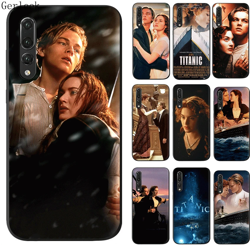 Черный мягкий Уретановый Термопластик (tpu) фильм Титаник чехол для Huawei P8 P9 P10 Lite P20