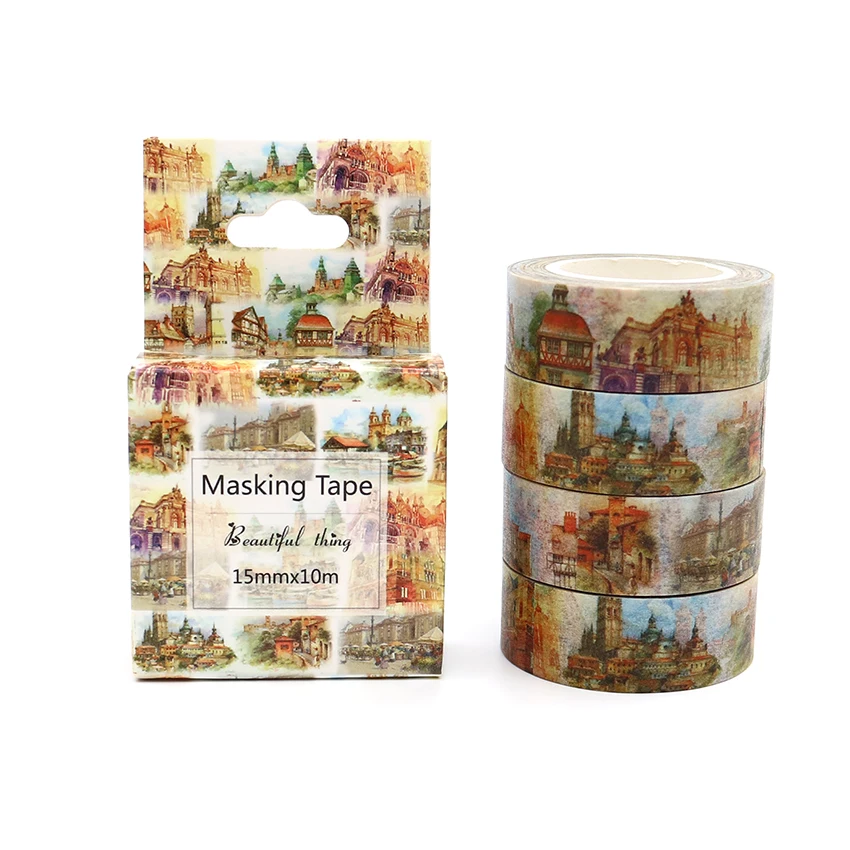 Упаковопосылка коробка декоративная лента в виде замка Washi отличное качество
