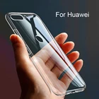 Прозрачный силиконовый мягкий чехол из ТПУ для Huawei P30 P20 Pro Lite Mate 20 Pro P30, прозрачные чехлы для телефонов Honor 8 8X Max 10 Lite 9