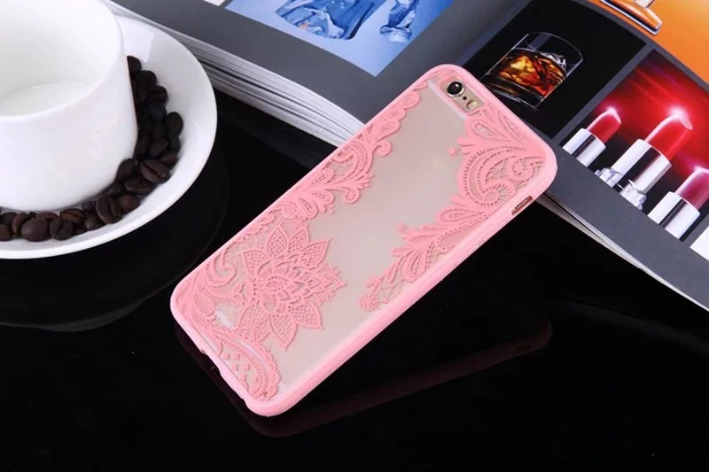 Чехол Kisstop для iPhone 6 s 7 8 с полным краем кружевной цветочной мандалы чехол-накладка