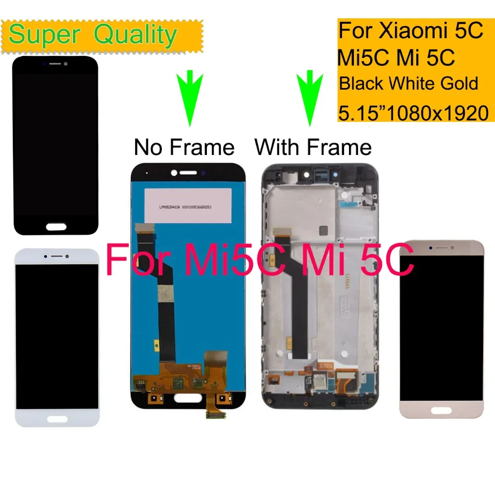 

Оригинальный ЖК-дисплей для Xiaomi Mi 5C Mi5C ЖК-дисплей сенсорный экран дигитайзер Pantalla монитор Mi 5C ЖК-дисплей в сборе с рамкой