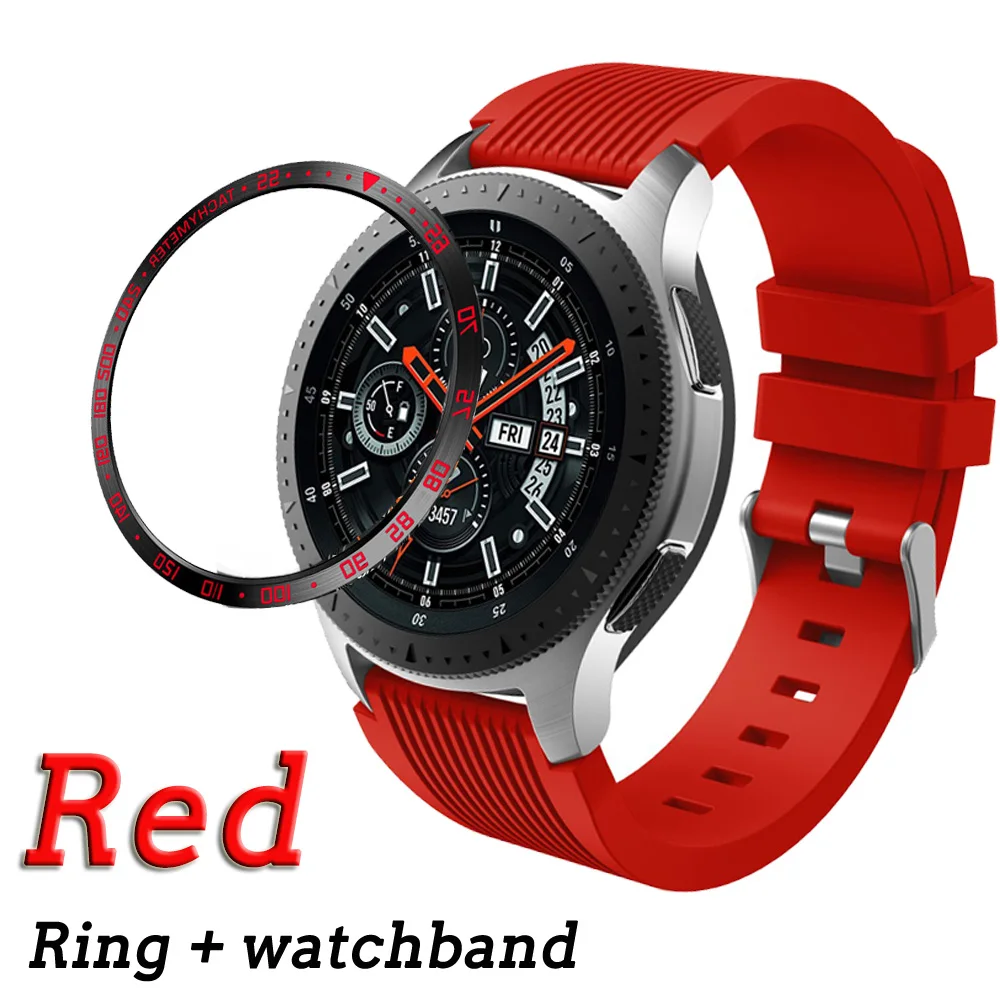 Для Samsung Galaxy Watch 46 мм Безель кольцо Стильный чехол клейкая крышка защита от