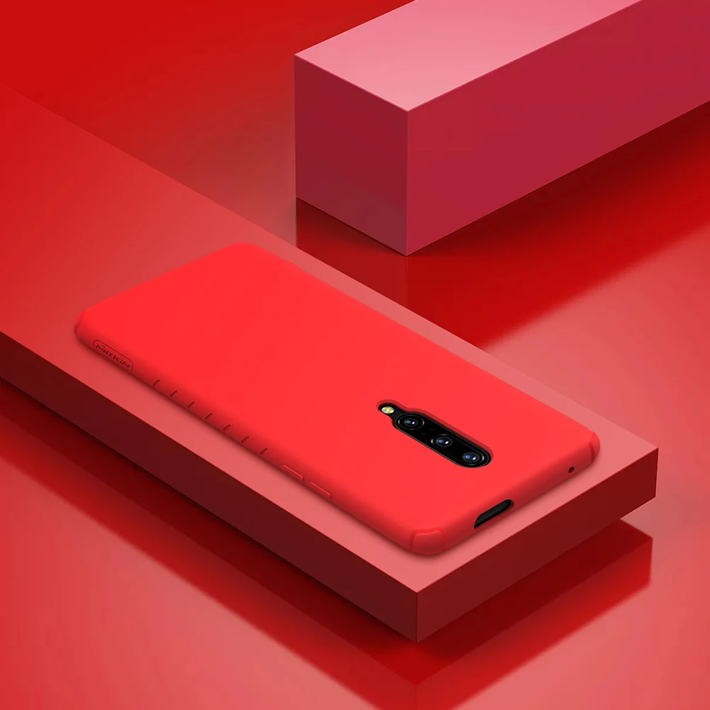 1+ 7 Pro Чехол для OnePlus 7 Pro чехол Nillkin резиновая обернутая Жидкая силиконовая Мягкая сенсорная задняя крышка OnePlus 7pro Nilkin чехол для телефона