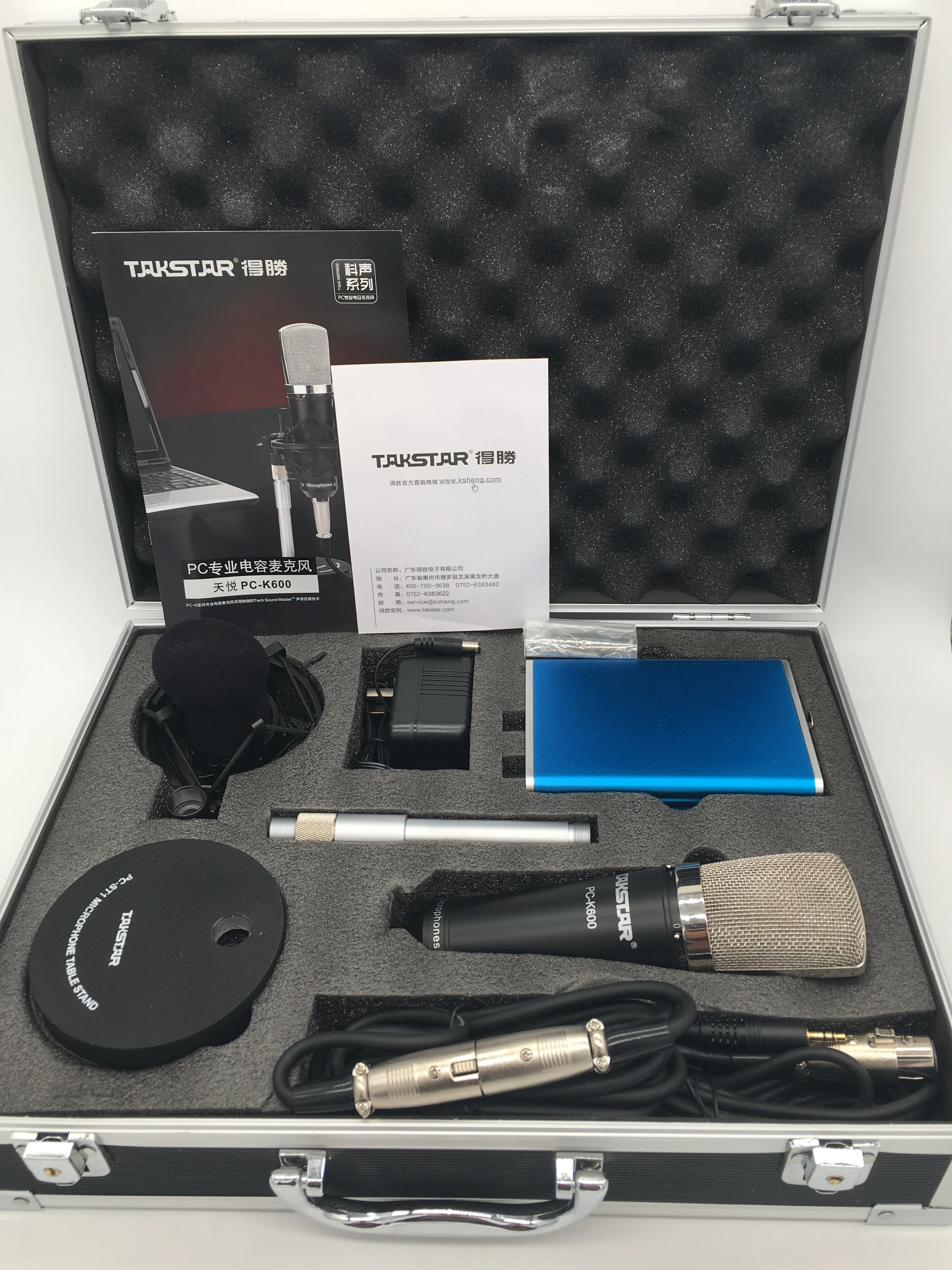 Takstar PC-K600 компьютер Запись микрофон с TPM-2 микрофонный усилитель сбоку-адрес чаты