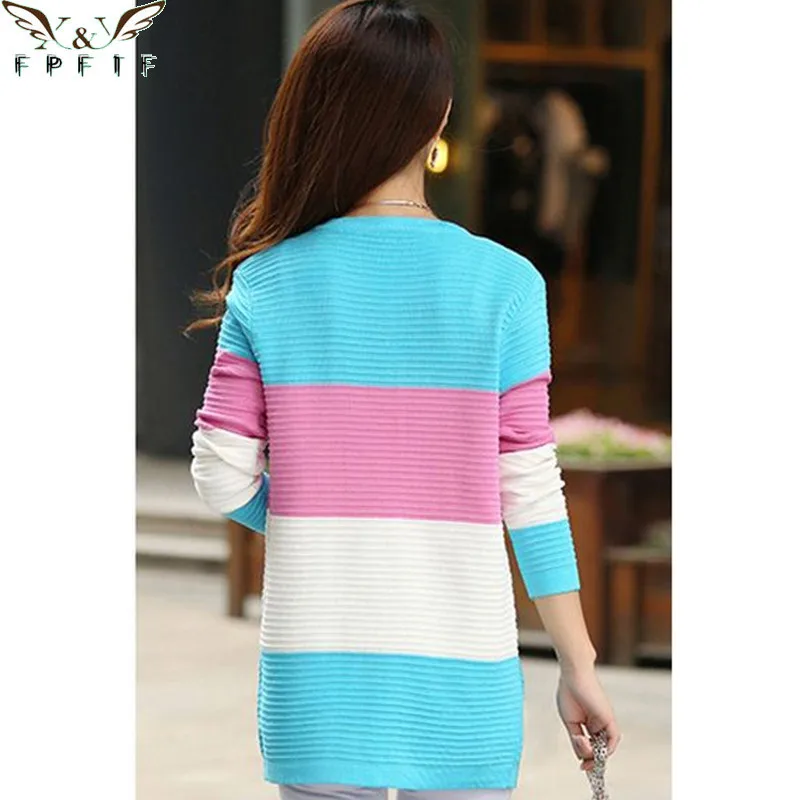2019 fall and winter cardigan sweater Knitted Cotton Patchwork pocket O-Neck Pink/Blue/red Fashion Leisure women