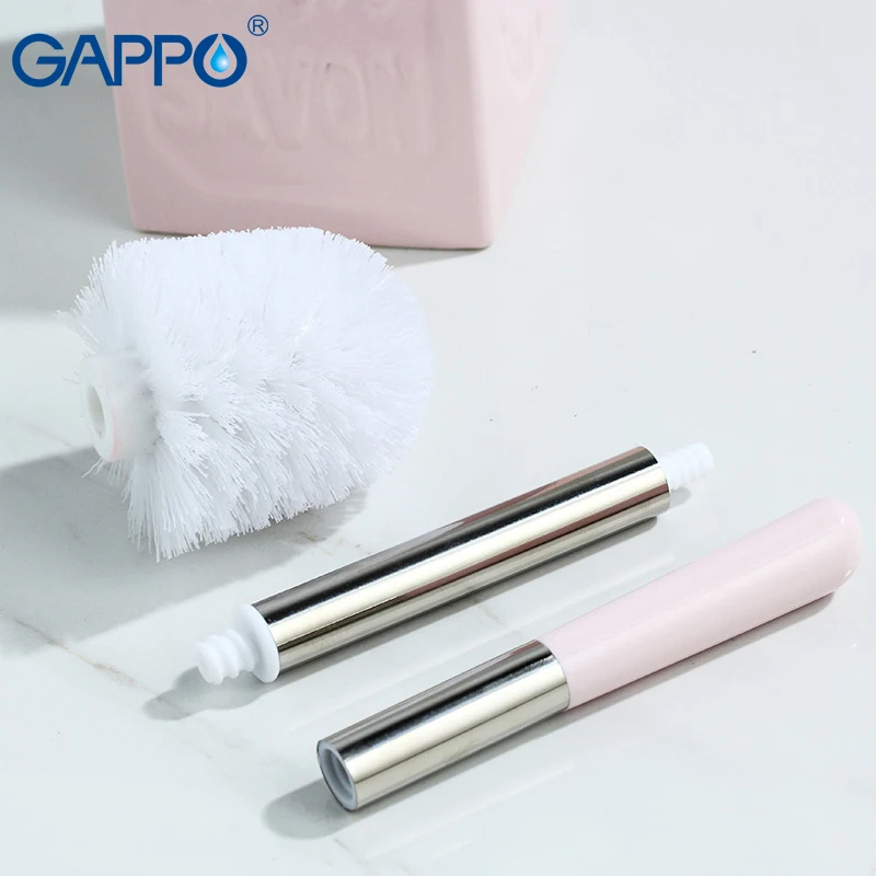 GAPPO держатель для туалетной щетки фарфоровая/нержавеющая сталь Набор щеток