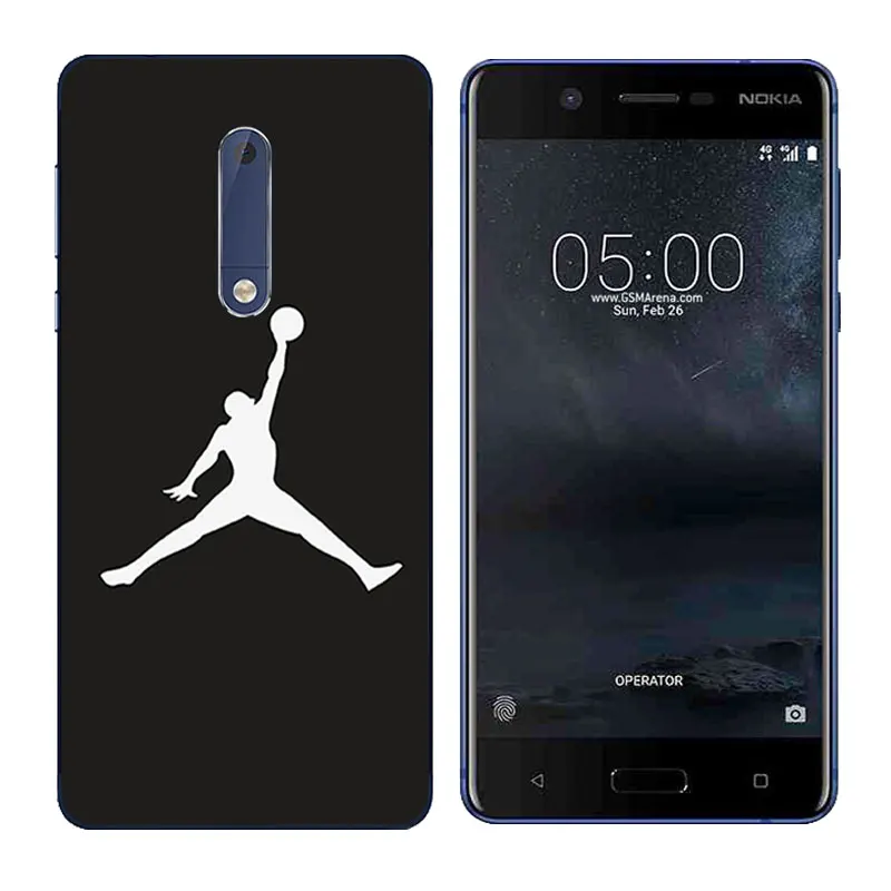 Чехол для Nokia 5 задняя крышка 2 дюйма силиконовый мягкий ТПУ чехол со смайликом Nokia5