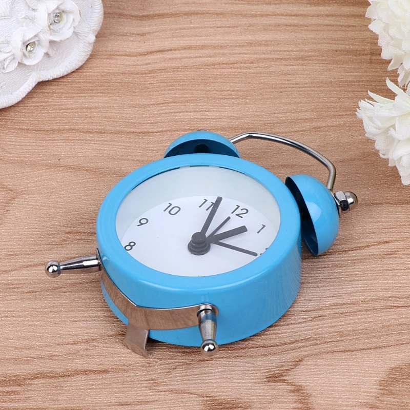 

Retro Household Alarm Clock Round Number Double Bell Desk Table Digital Clock Home Decor