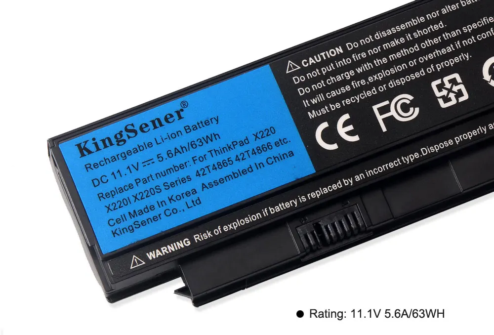 kingsener korea cell laptop battery for lenovo thinkpad x220 x220i x220s 42t4899 42t4900 42t4942 42t4872 42t4865 42t4866 free global shipping