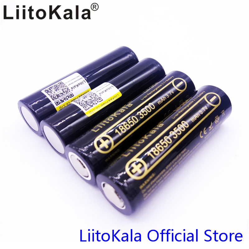 100% Оригинальный LiitoKala Lii-35A 3 7 V 3500mAh 10A разрядка аккумуляторных батарей для 18650
