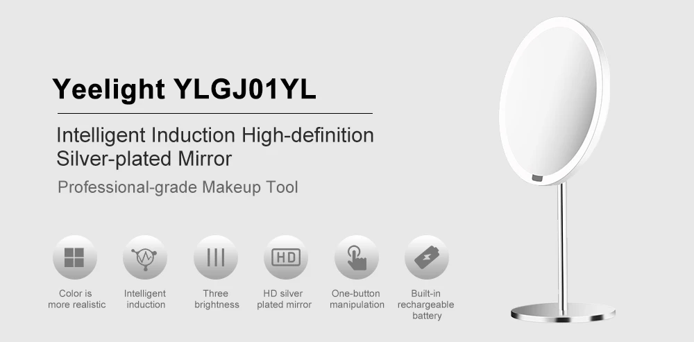 Xiaomi Yeelight YLGJ01YL портативный светодиодный макияж зеркало свет для украшения стола светодиодный подсветкой макияж зеркало подарок для жены