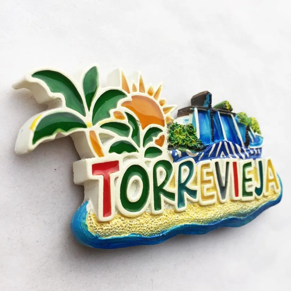 BABELEMI Смола 3D Испания Туризм Сувенир Benidorm Torrevieja магниты на холодильник