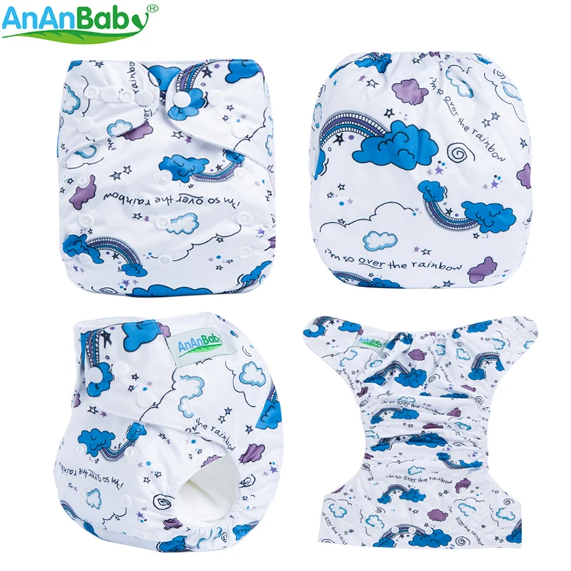 Ananbaby один размер подходит для всех тканевых подгузников многоразовые
