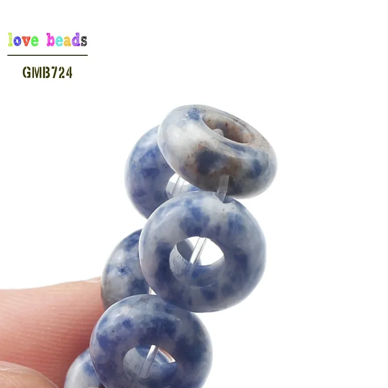 Бусины из натурального камня синий кальдалит бирюзы Агаты круглые бусины 4*10 мм