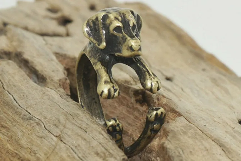 Мин. 1 шт. Новое поступление кольцо Лабрадор ретривер Кольцо Собака ювелирные