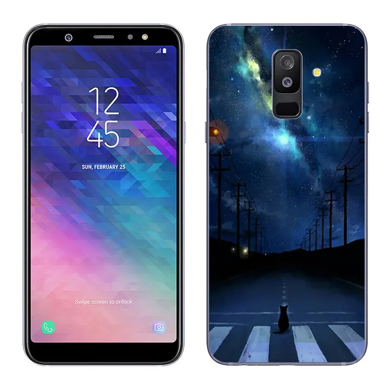 Чехол для телефона Samsung Galaxy A6 + (2018) прозрачные гелевые Чехлы аэрокосмический