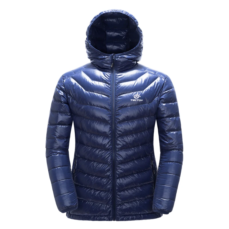 Тактическая приталенная зимняя ультра легкая пуховая куртка спортивная