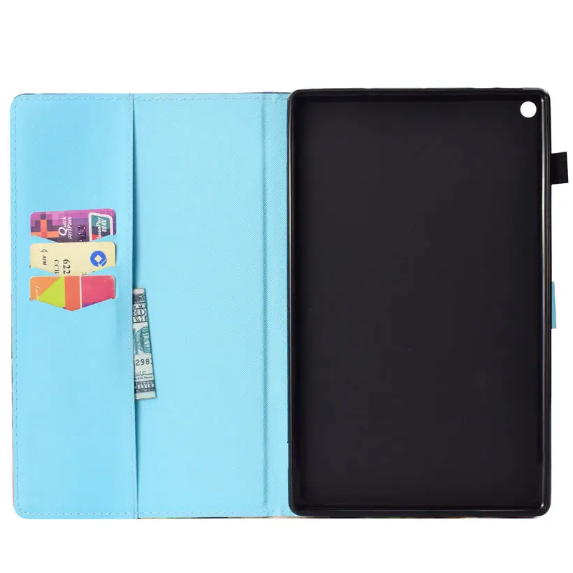 Чехол для Amazon Kindle Fire HD 10 2017 умный чехол 2015 планшета мультяшный Кот силиконовый из