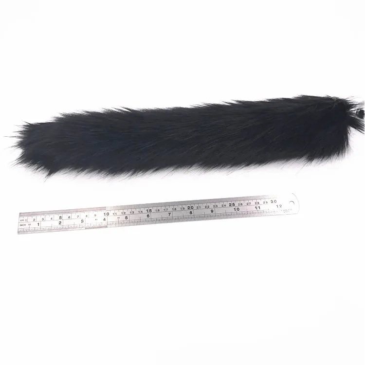 2 Pcs/Lot Vibrator And Black 40cm Fox Tail Anal Plug Metal Toys Butt Sex for Woman Men Sexy Adult Toy | Красота и здоровье