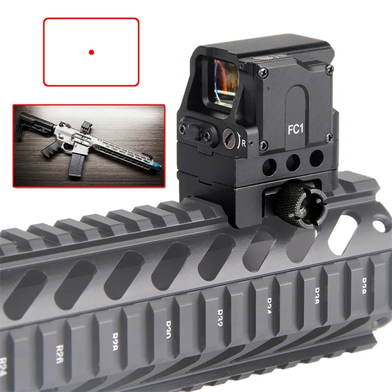 

FC1 2MOA Red Dot Sight Collimated Prismatic Reflex Scope Sight fit for 20mm Rail Hunting Airsoft RL5-0041