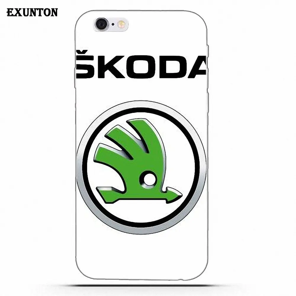 as picture Мягкий чехол с логотипом Skoda для Apple iPhone 4 4S 5 5C SE 6 6S 7 8 Plus X для Apple iPhone 4 4S 5 5C SE 6 6S 7 8 Plus X - Цвет: as picture
