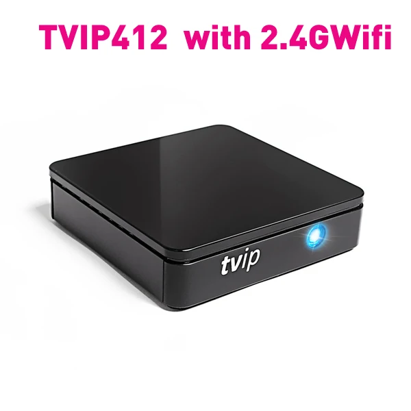 TVIP 412 2.4G WIFI Новое поступление TVIP 410 412 415 Linux или Android 6,0 Двойная система H.265 1920x1080 четырехъядерный мини-приставка - Цвет: TVIP 412 2.4G WIFI