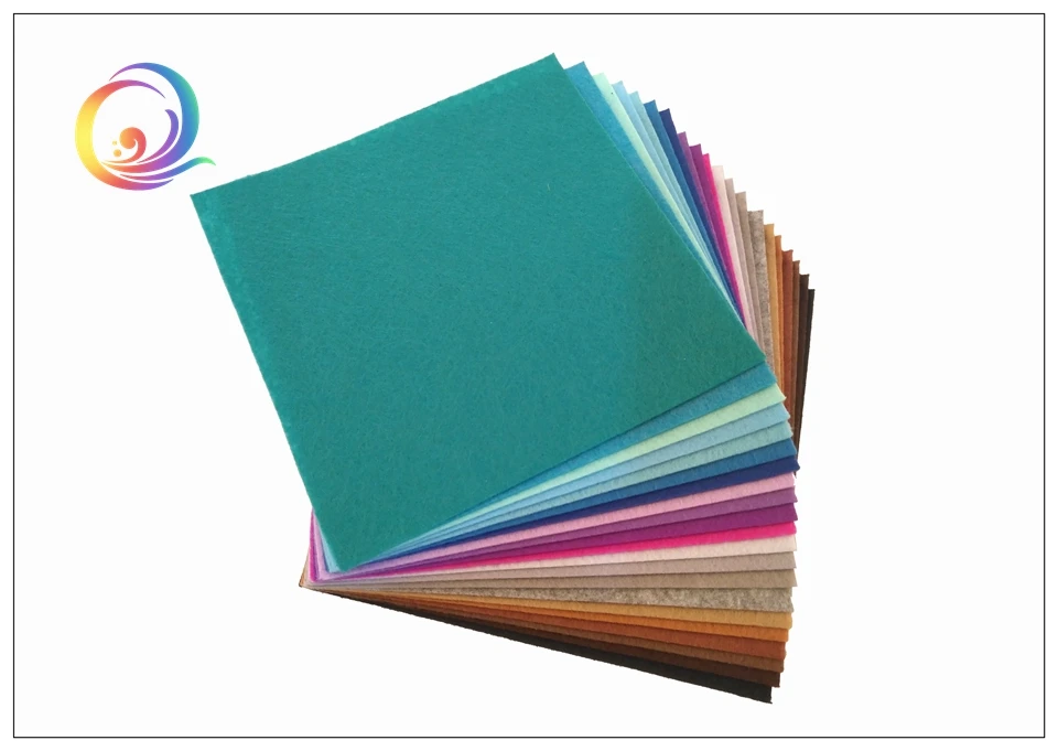 40pcs15x15cm нетканый Войлок 1 мм Толщина полиэфирная ткань войлоки домашнего украшения узорчатый набор для шитья кукол ремесла