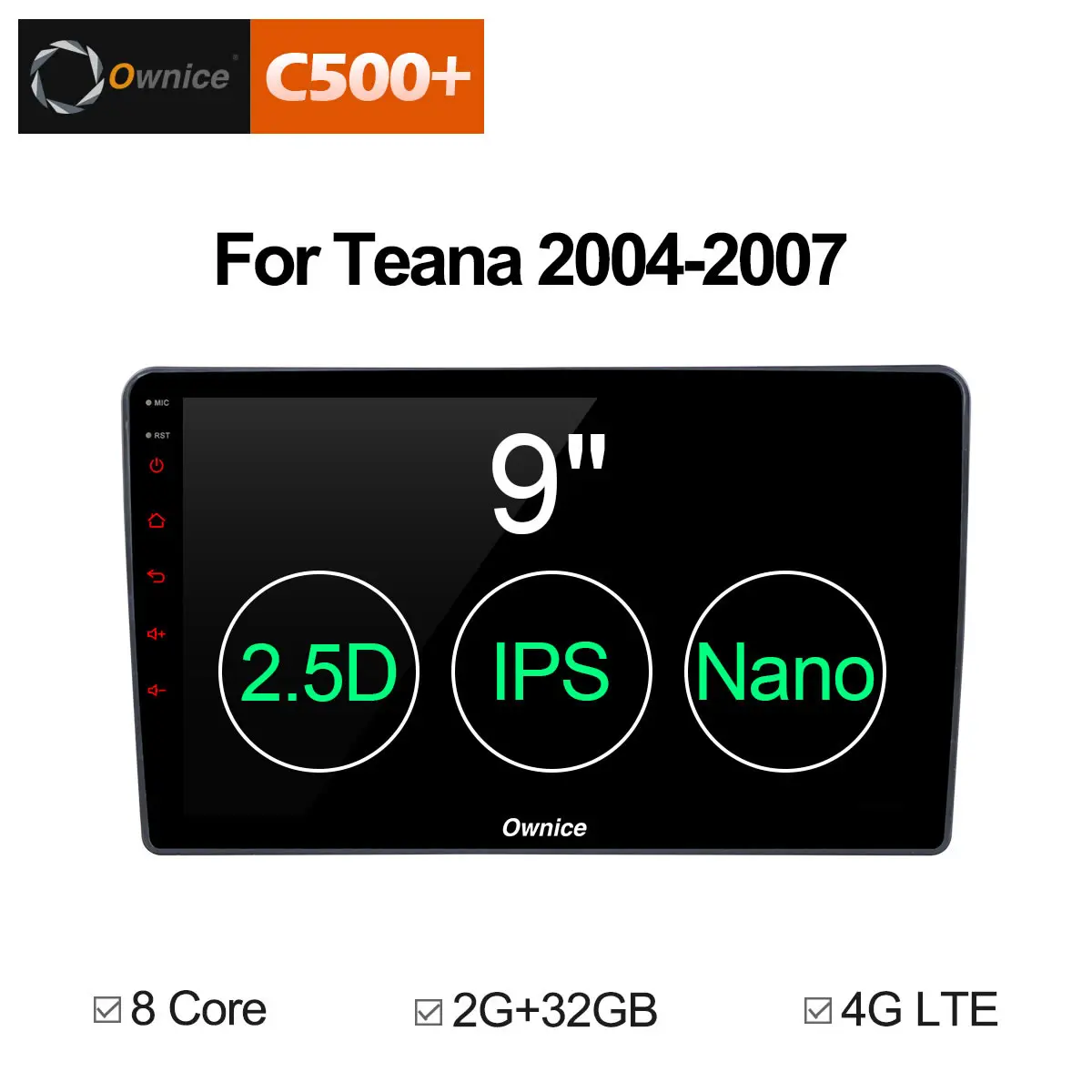 Ownice C500 + G10 Android 8 1 автомобильный аудио развлекательная система для Nissan Teana 2004 2005 2006