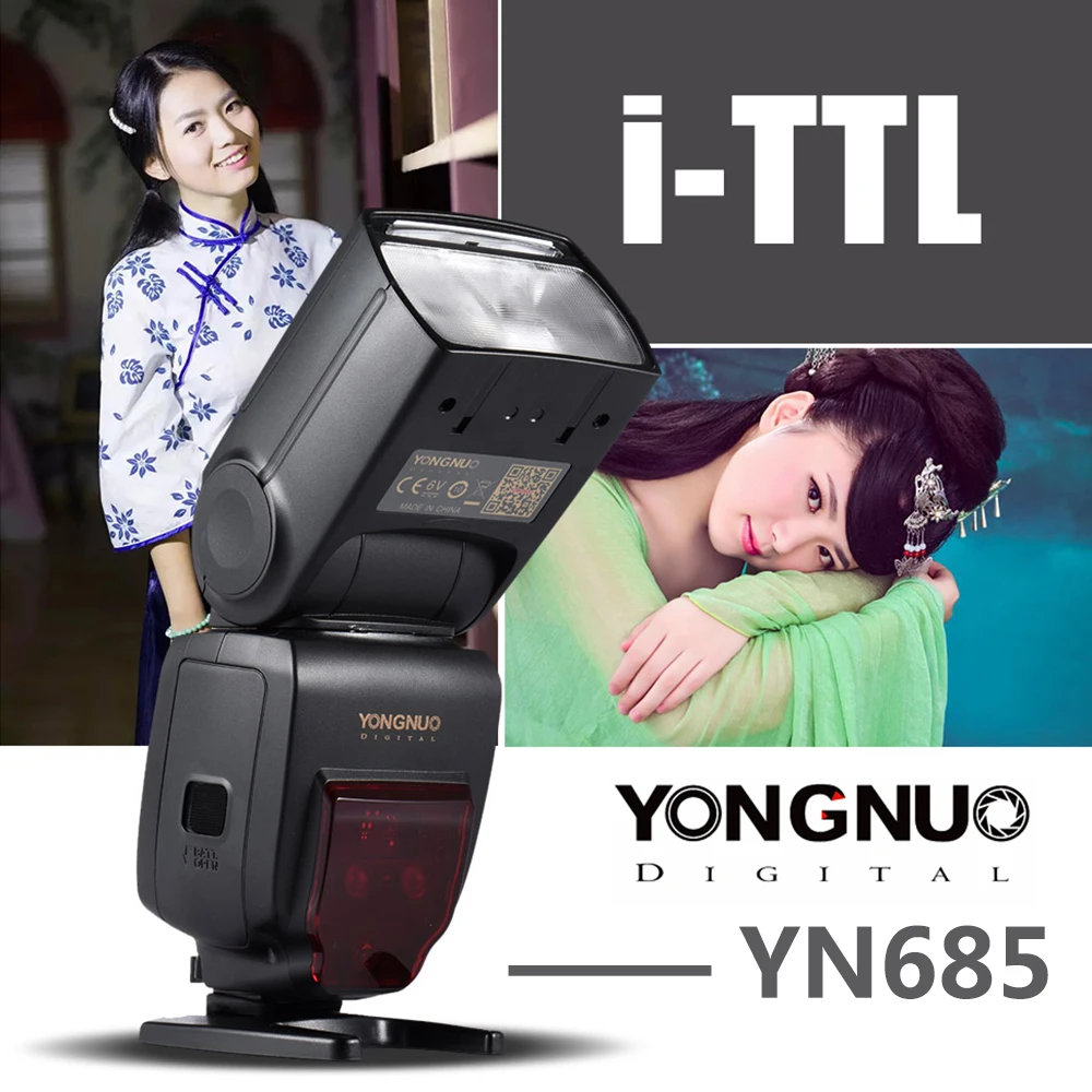 

Беспроводная вспышка YONGNUO YN685, 2.4G, HSS, TTL/iTTL для цифровых зеркальных камер Canon, Nikon D750, D810, D7200, D610, D7000, вспышка Speedlite