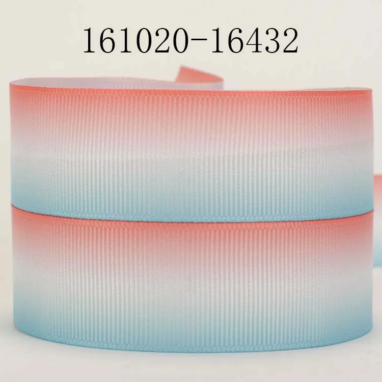 10yards -different sizes -cute Gradual change color ribbon printed Grosgrain | Дом и сад