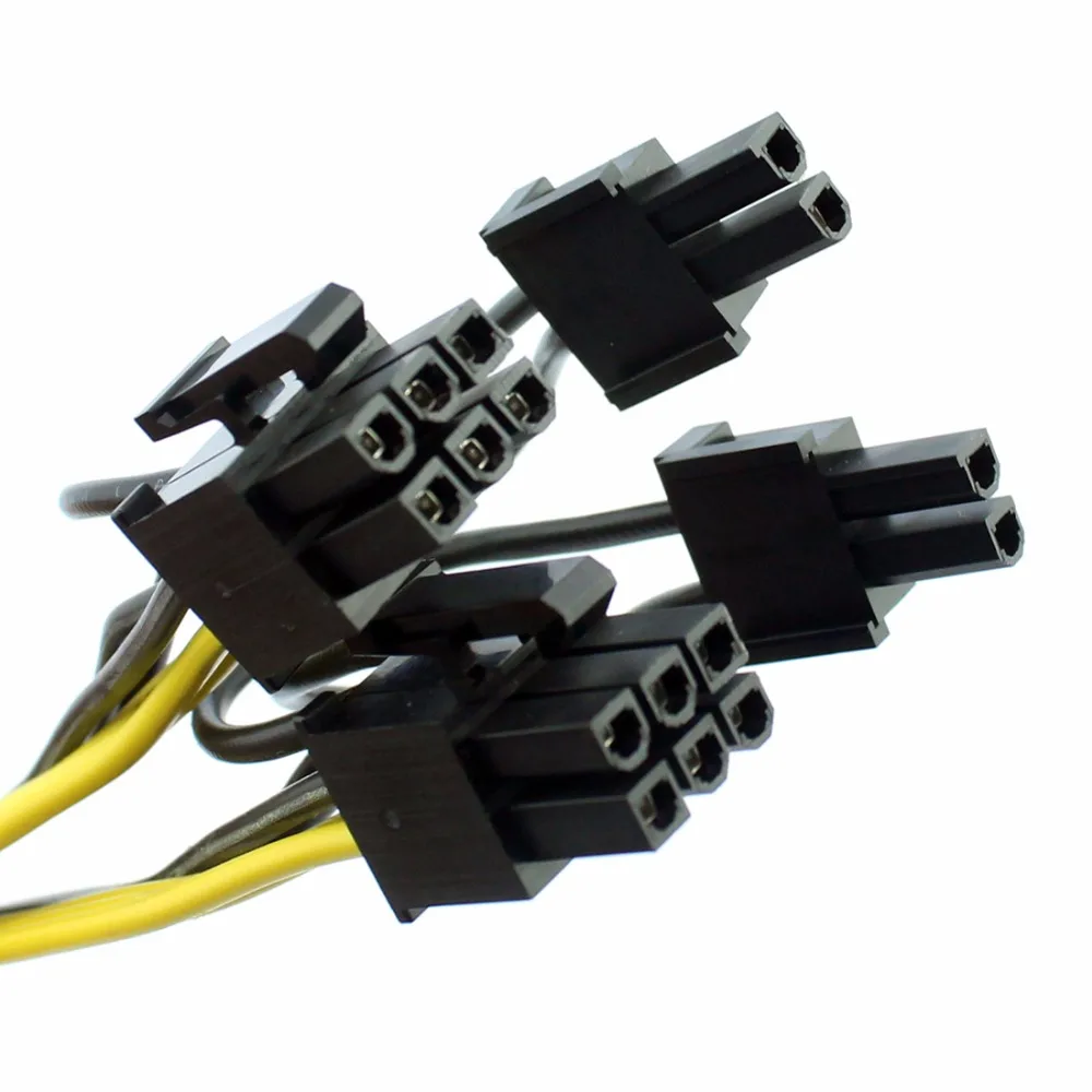 XT XINTE PCI E 6 контактов мама двойной 8 (6 + 2) Y образный разветвитель Кабель видеокарта