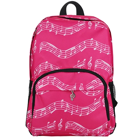 A-Pink 20-35L Music Bag Oxford Cloth Music Symbol Music Score Piano Keyboard Stave Version Musical Notation Sheet Backpack - Цвет: A-Pink